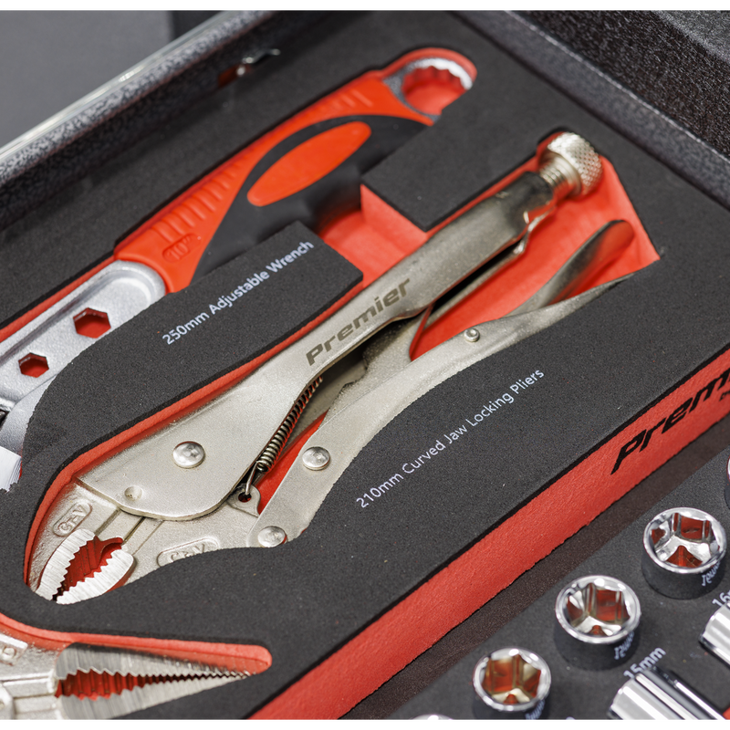 Sealey TBT59 Premier Locking Pliers & Adjustable Wrench Set with Tool Tray 4pc - additional view 4
