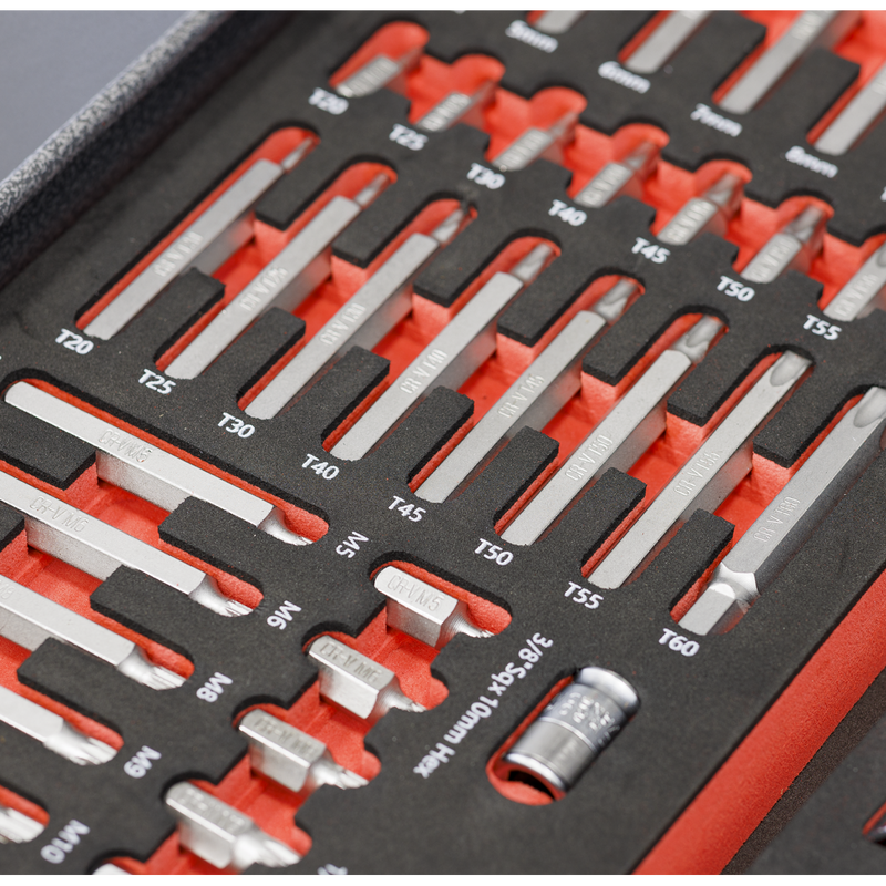 Sealey TBT60 Premier TRX-Star*, Hex & Spline Bit Set with Tool Tray 44pc - additional view 7