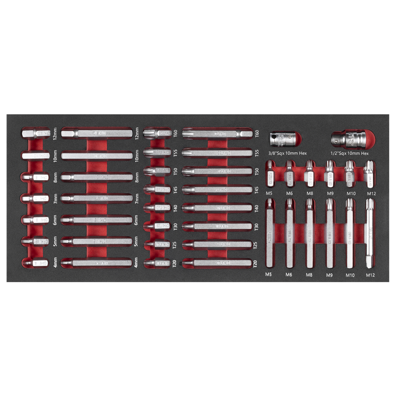 Sealey TBT60 Premier TRX-Star*, Hex & Spline Bit Set with Tool Tray 44pc - additional view 4