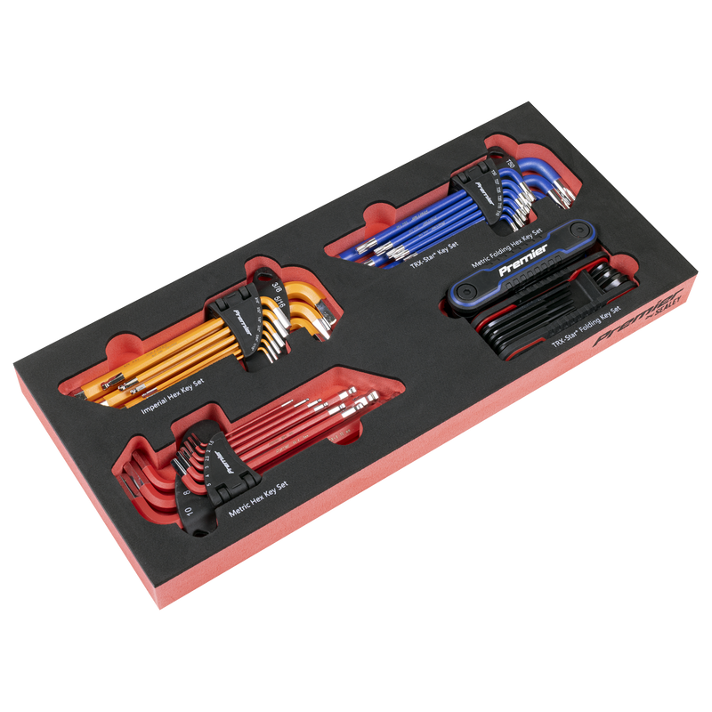 Sealey TBT62 Premier Master Key Set with Tool Tray 43pc