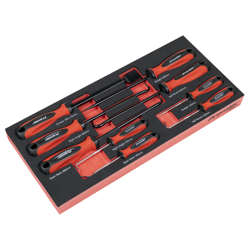 Sealey TBT65 Premier Scraper & Hook Set with Tool Tray 9pc