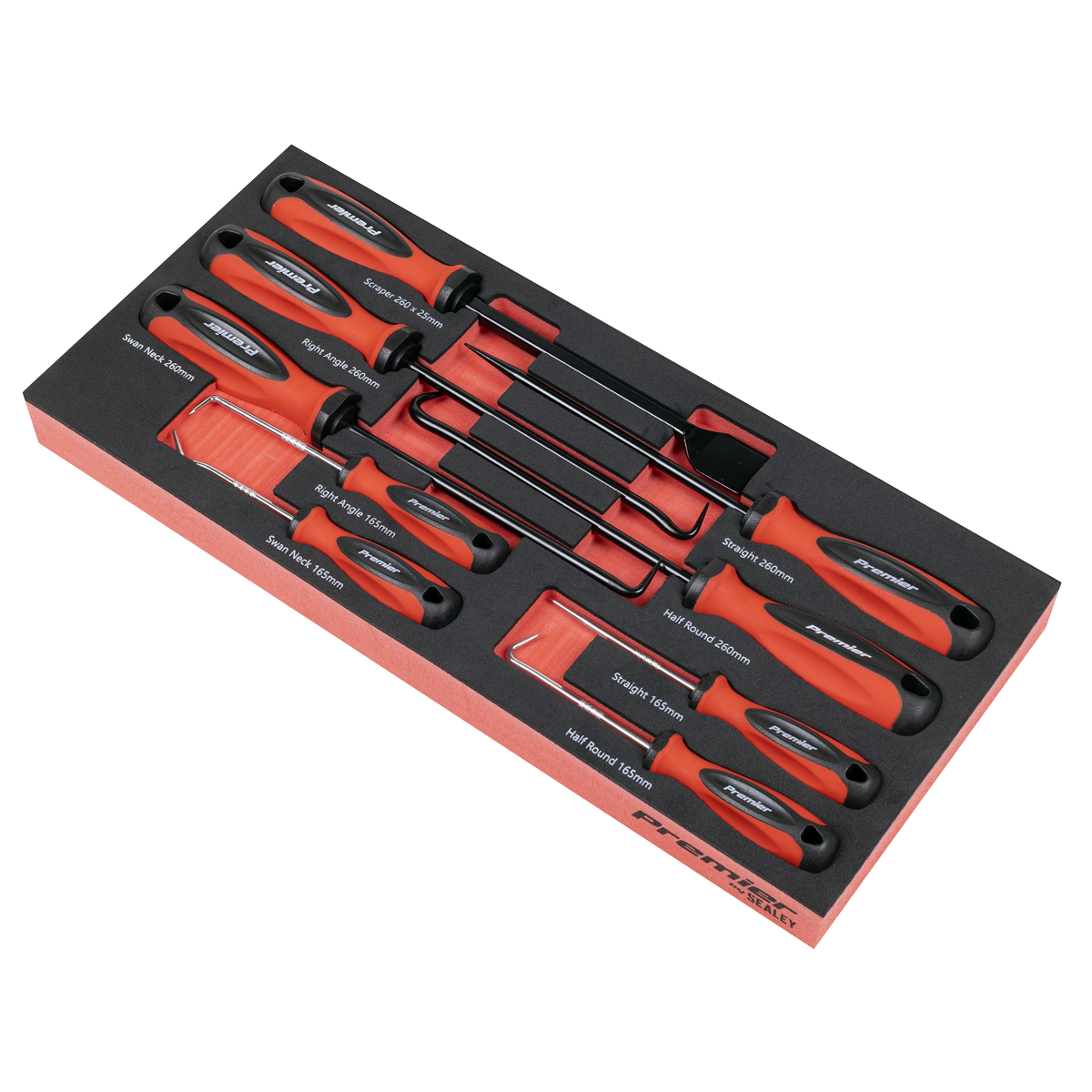 Sealey TBT65 Premier Scraper & Hook Set with Tool Tray 9pc - additional view 6