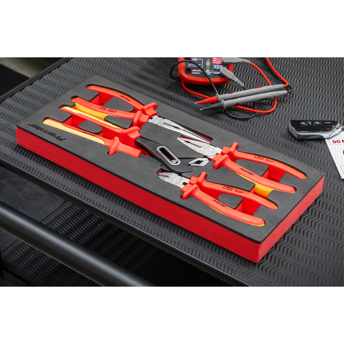 Sealey TBTE07 Premier Insulated Pliers Set with Tool Tray 4pc - VDE Approved - additional view 5