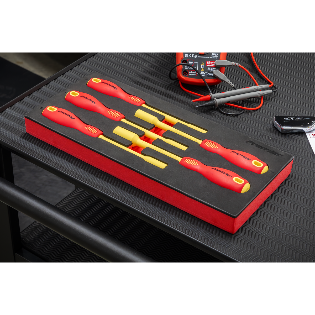 Sealey TBTE08 Premier Insulated Nut Driver Set with Tool Tray 5pc - VDE Approved - additional view 7