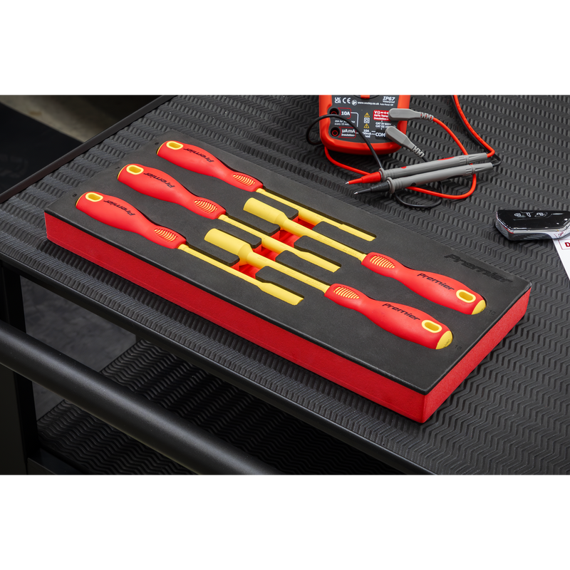 Sealey TBTE08 Premier Insulated Nut Driver Set with Tool Tray 5pc - VDE Approved - additional view 7