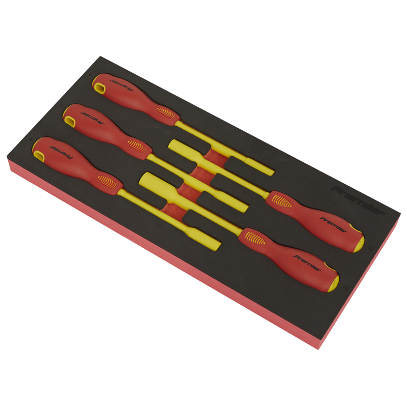 Sealey TBTE08 Premier Insulated Nut Driver Set with Tool Tray 5pc - VDE Approved - additional view 5