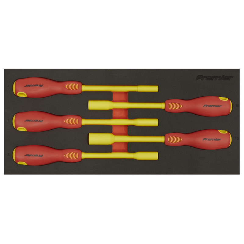 Sealey TBTE08 Premier Insulated Nut Driver Set with Tool Tray 5pc - VDE Approved - additional view 6