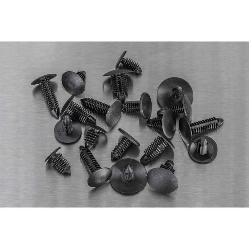 Sealey TCFT100AS Fir Tree Clip Assortment - Pack of 100 - additional view 2