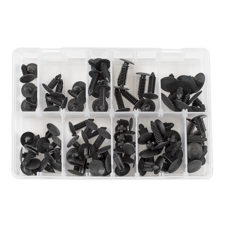 Sealey TCFT100AS Fir Tree Clip Assortment - Pack of 100 - additional view 3