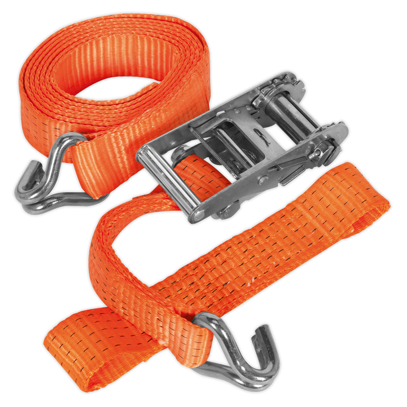 Sealey TDRWA Alloy Wheel Car Transporter Ratchet Strap 50mm x 3m 5000kg Breaking Strength - additional view 4
