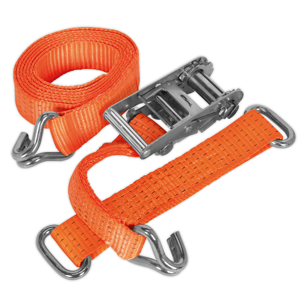 Sealey TDRWS Steel Wheel Car Transporter Ratchet Strap 50mm x 3m 4500kg Breaking Strength - additional view 4