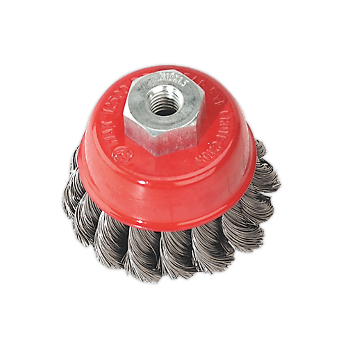 Sealey TKCB65 65mm Twist Knot Wire Cup Brush M10 x 1.5mm