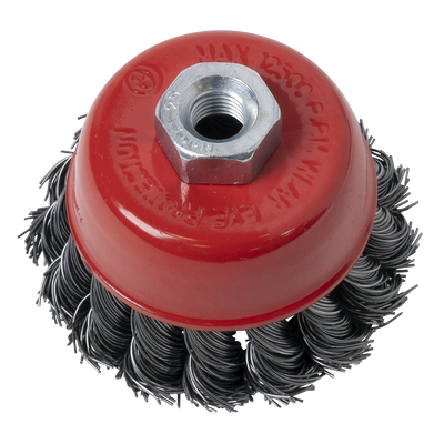Sealey TKCB652 65mm Twist Knot Wire Cup Brush M10 x 1.25mm