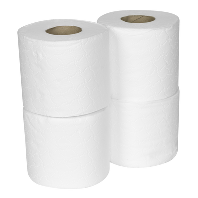 Sealey TOL40 Plain White Toilet Roll - Pack of 4 x 10 (40 Rolls)
