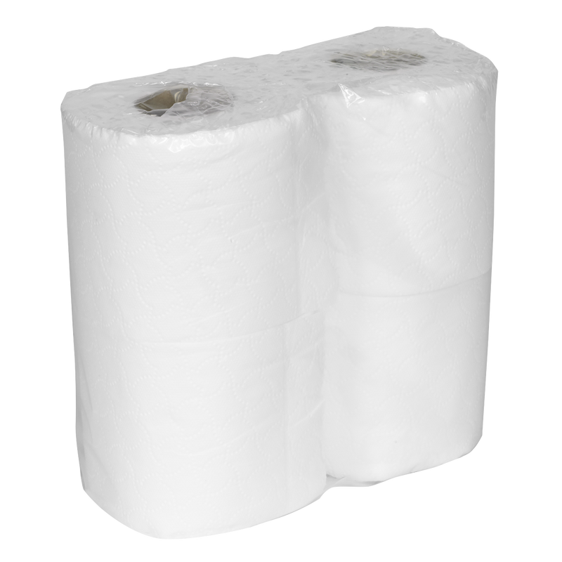 Sealey TOL40 Plain White Toilet Roll - Pack of 4 x 10 (40 Rolls) - additional view 5