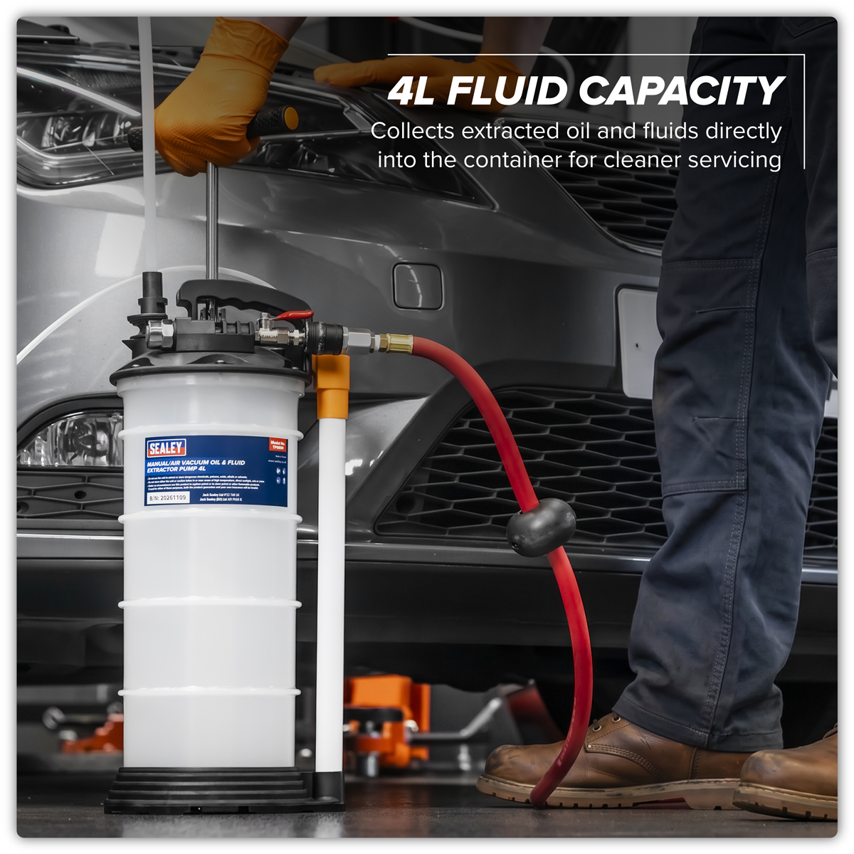 Sealey TP6900 4L Manual/Air Vacuum Oil & Fluid Extractor Pump - additional view 9