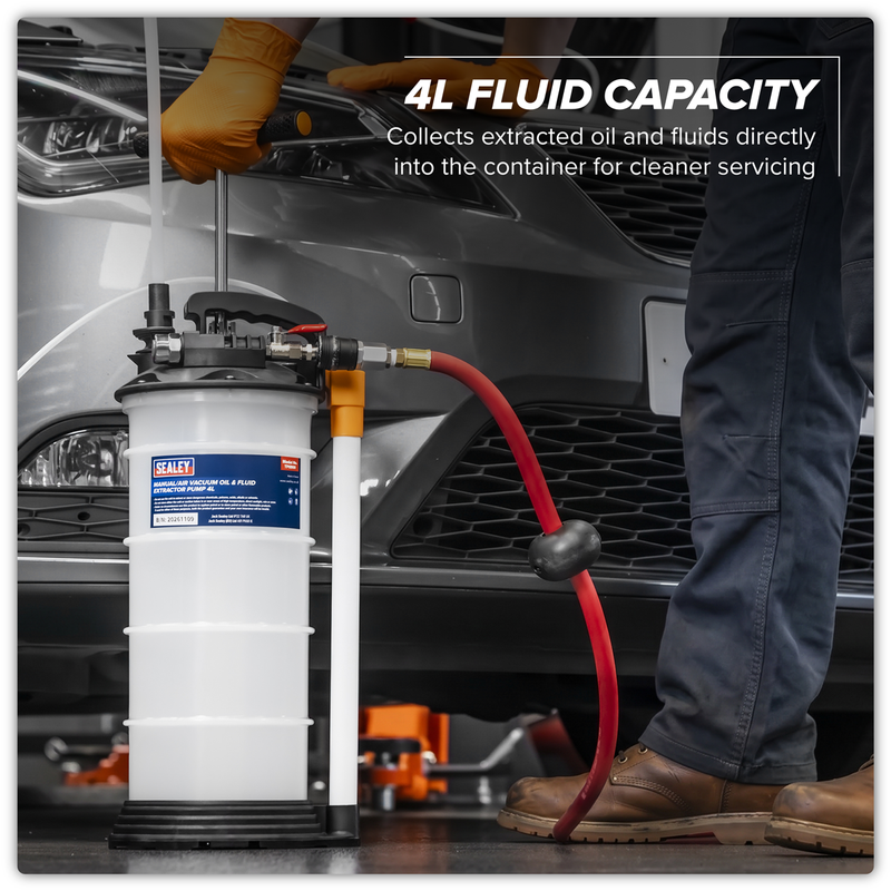 Sealey TP6900 4L Manual/Air Vacuum Oil & Fluid Extractor Pump - additional view 9
