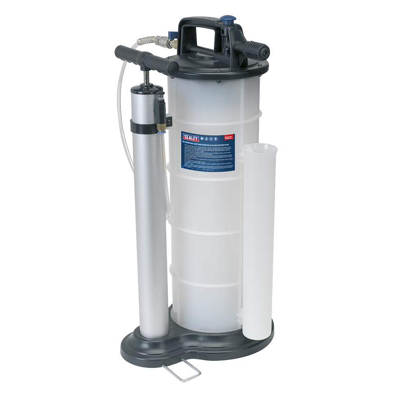 Sealey TP6904 Manual/Air Vacuum Oil & Fluid Extractor Pump 9L