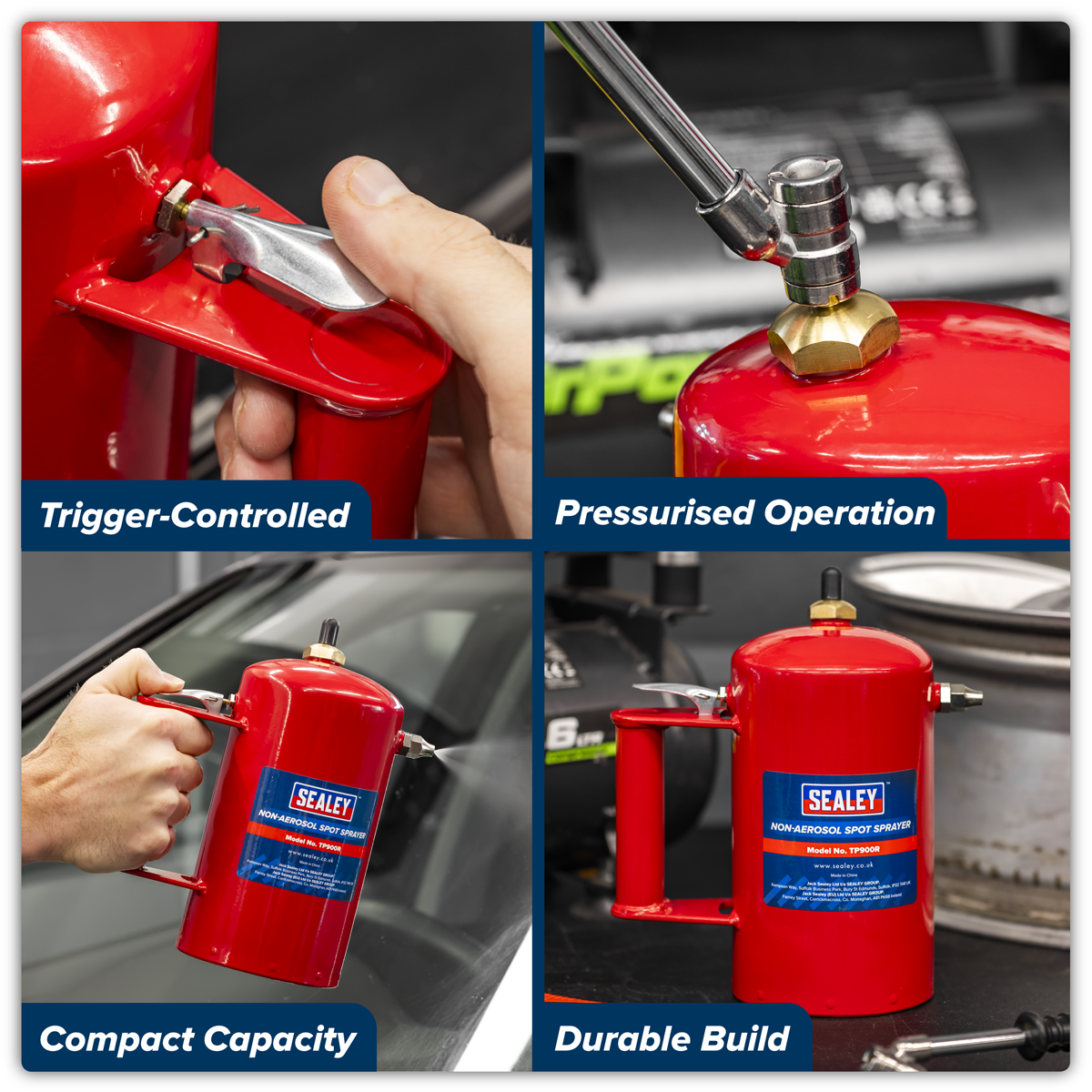 Sealey TP900R Non-Aerosol Spot Sprayer - Red - additional view 10