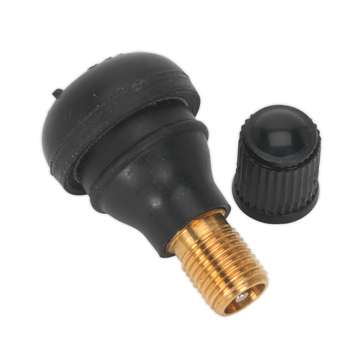 Sealey TV412 Snap-in Tubeless Tyre Valve, Type TR412 - Pack of 100