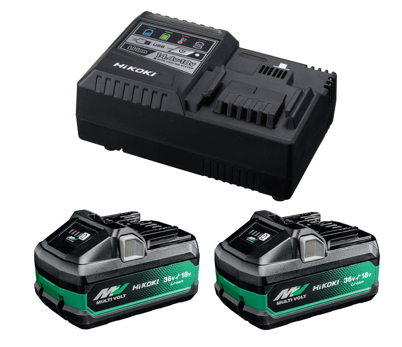 HiKOKI UC18YSL3JJZ MV Starter Pack 2 - 2 x BSL36B18X & UC18YSL3