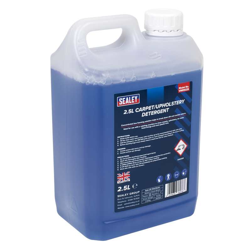 Sealey VMR9225 Carpet/Upholstery Detergent 2.5L