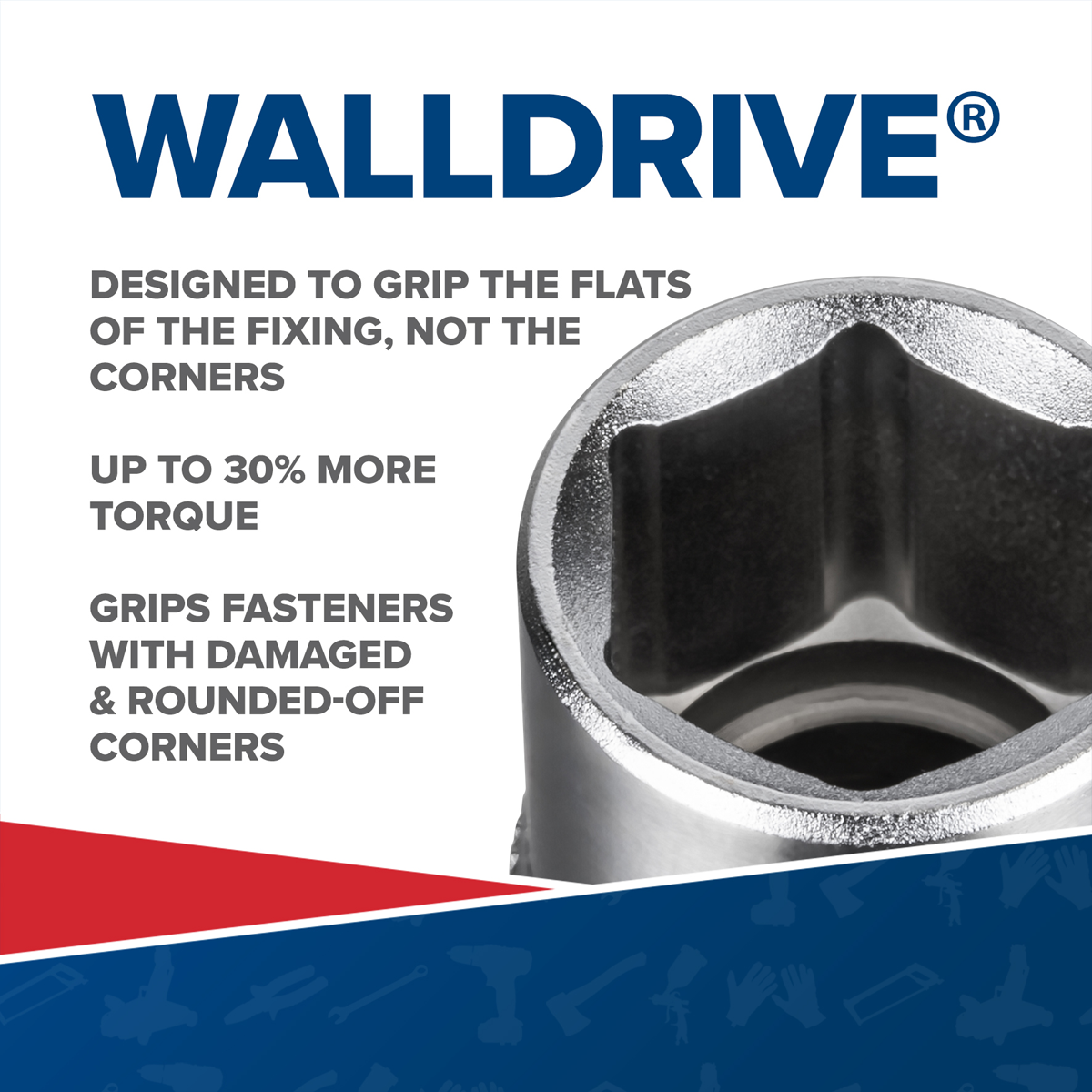 Sealey AK56/11M Premier Impact Socket Set 1/2"Sq Drive 10pc - additional view 7