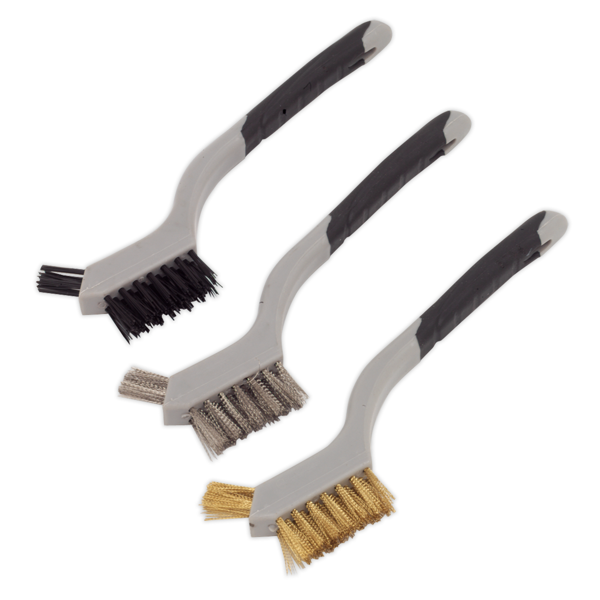 Sealey WB100 Miniature Wire Brush Set 3pc