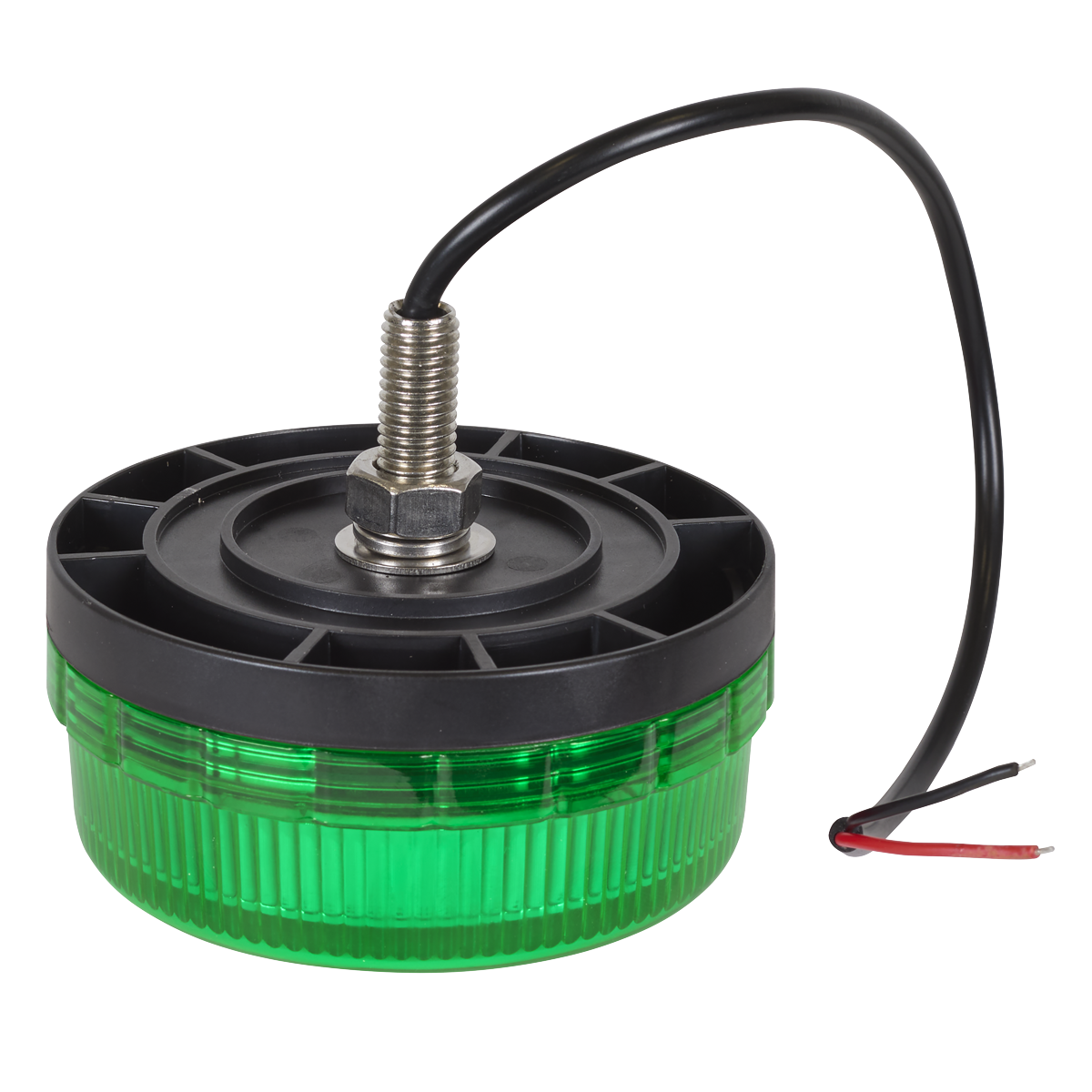Sealey WB45LEDG SMD LED Rotating Flashing Warning Beacon with 12mm Bolt Fixing - Green 12/24V - additional view 2