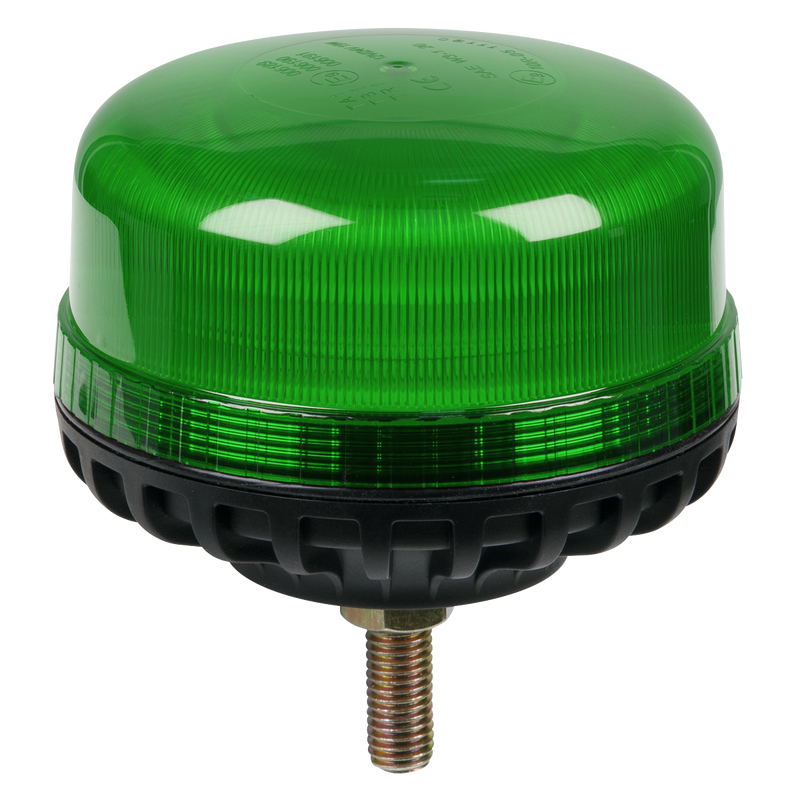 Sealey WB951LEDG Warning Beacon with 12mm Bolt Fixing 36W SMD LED 12/24V - Green