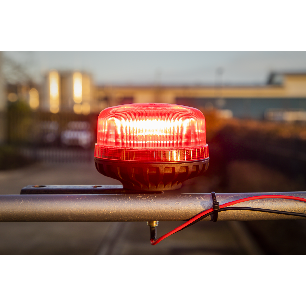 Sealey WB951LEDR Warning Beacon with 12mm Bolt Fixing 36W SMD LED 12/24V - Red - additional view 4