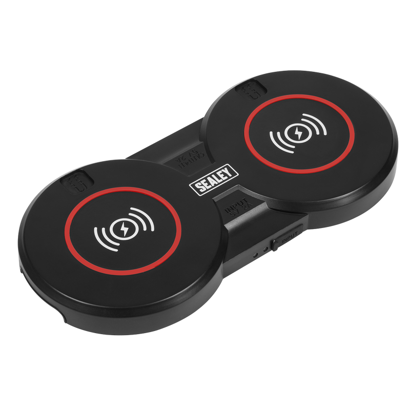 Sealey WCB4 Wireless Charging Base Double 5V⎓2A