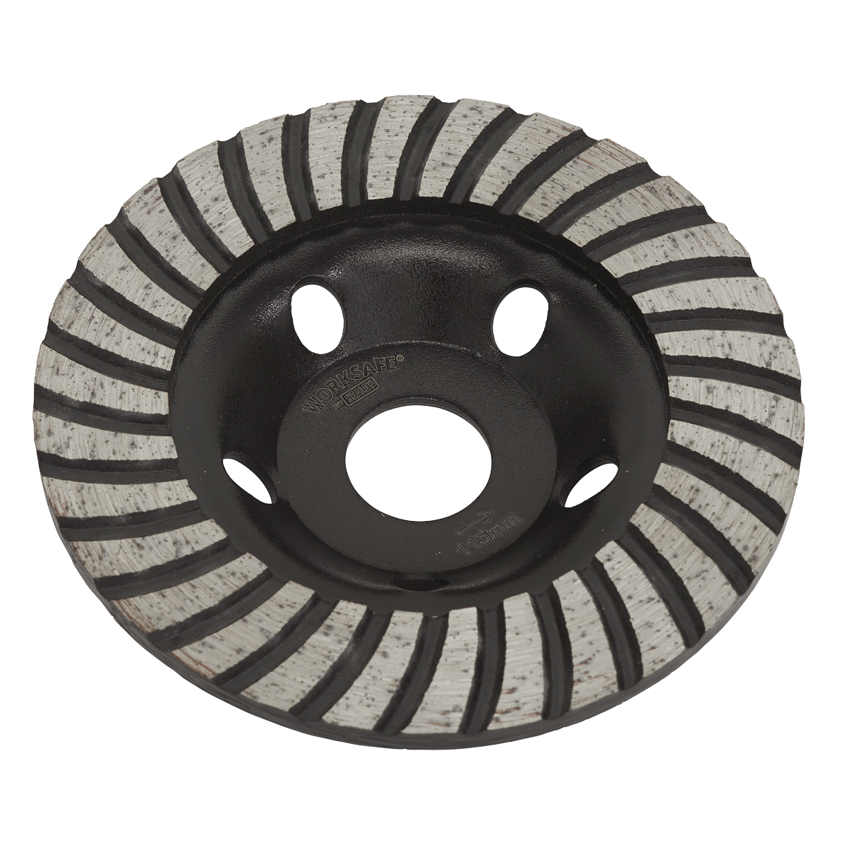 Sealey WDRTCUP115 Worksafe® Turbo Row Concrete Grinding Head 115mm