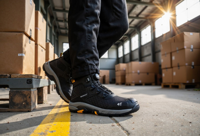 Buckbootz Wheelz Mid Tradez FITGO Safety Boots