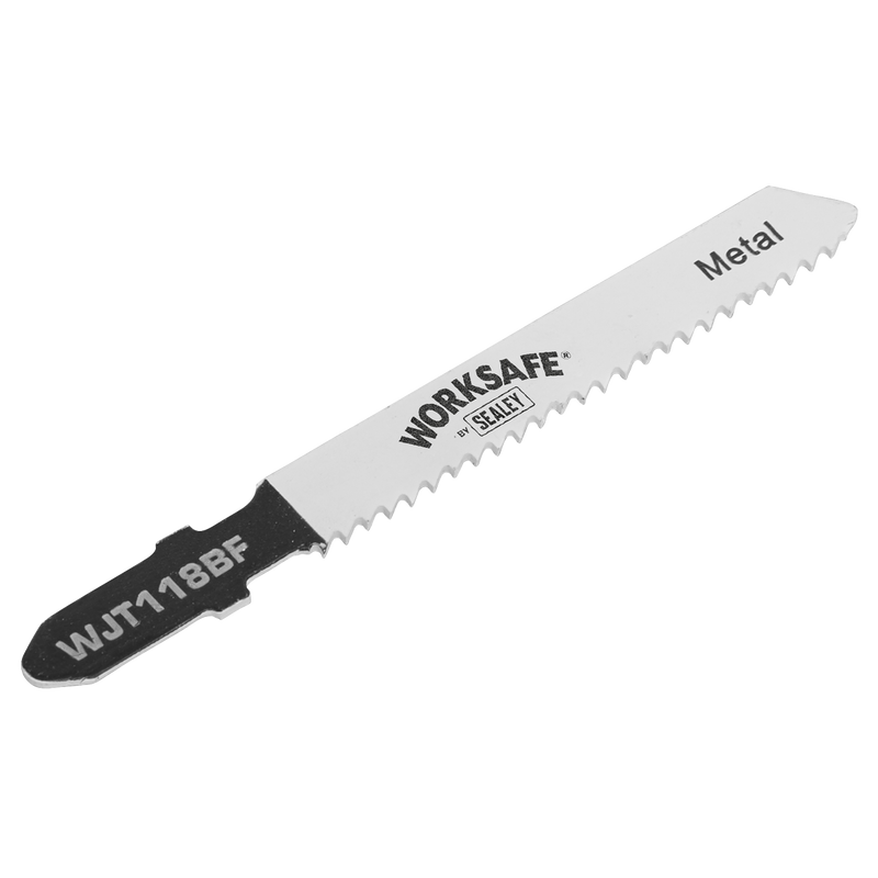 Sealey WJT118BF Worksafe® Jigsaw Blade for Metal 55mm 12tpi - Pack of 5 - additional view 2