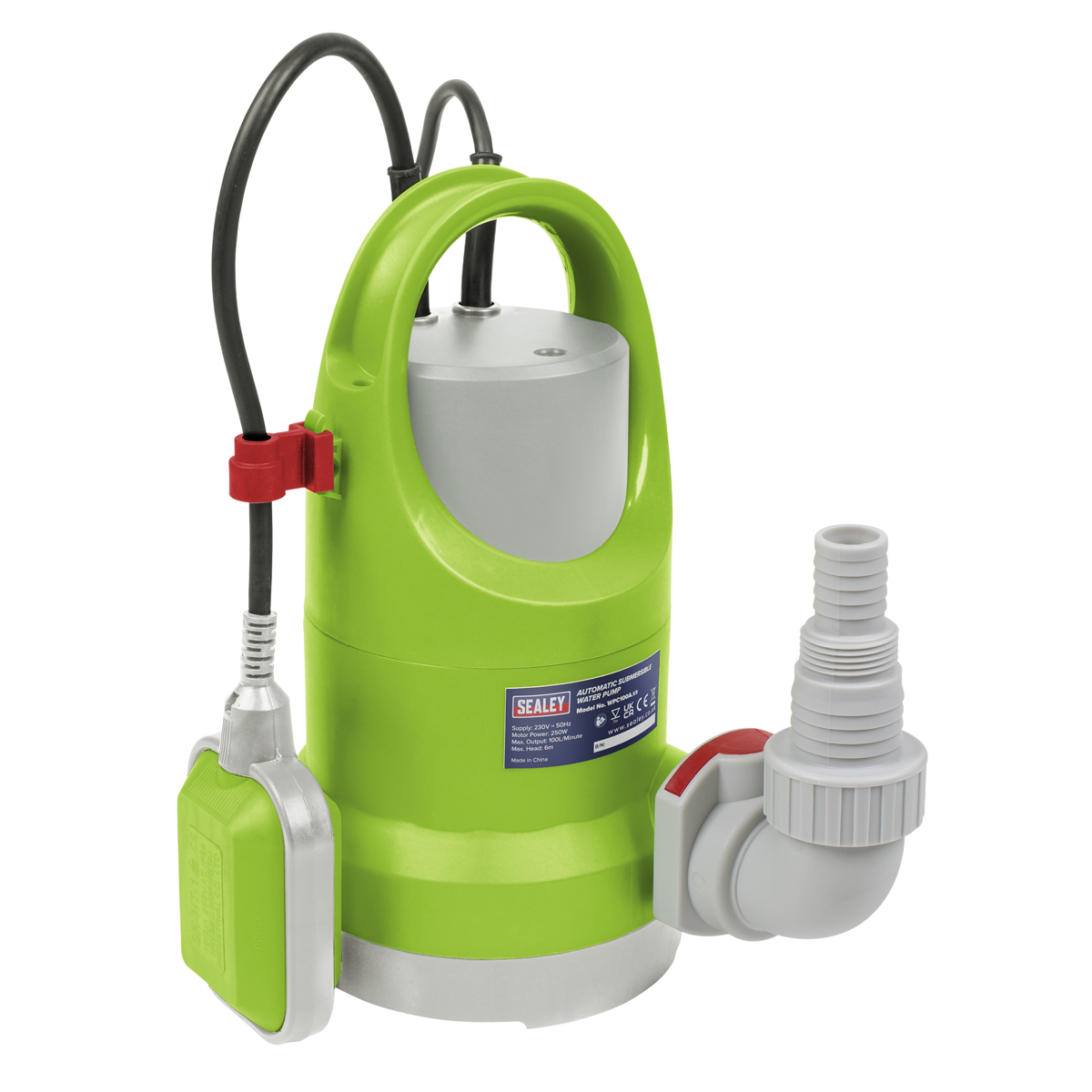 Sealey WPC100A Submersible Water Pump Automatic 100L/min 230V