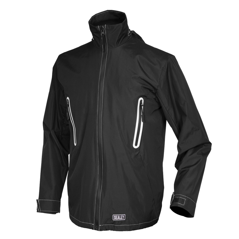 Sealey WPHJ01 5V Heated Rain Jacket - Small