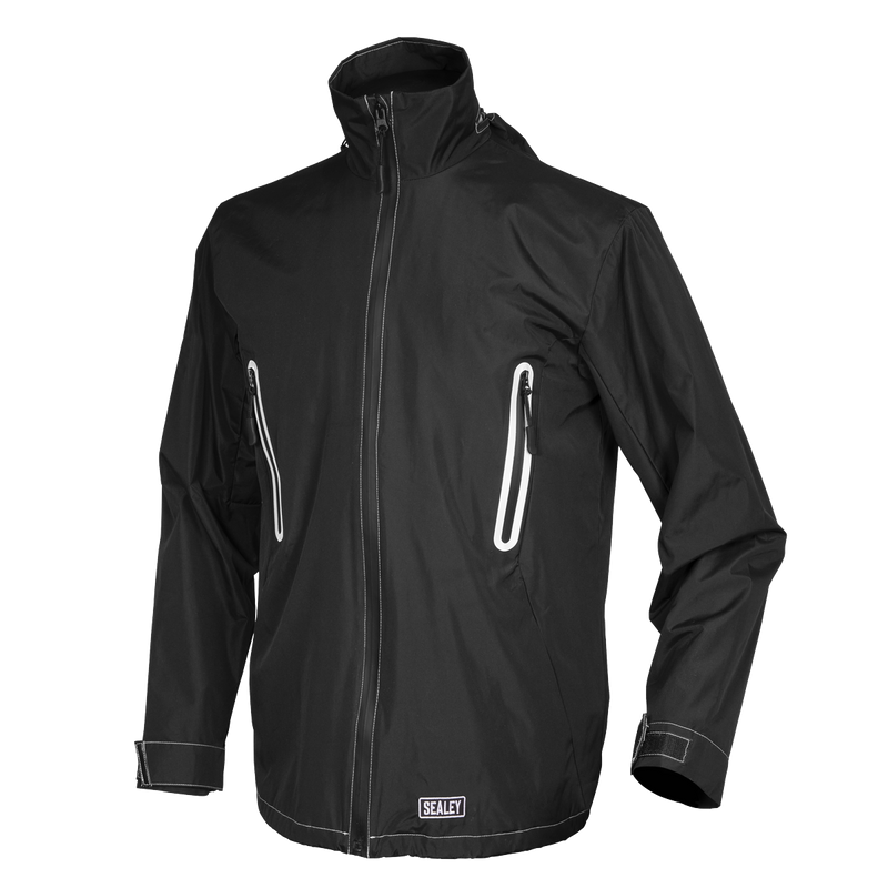 Sealey WPHJ02 5V Heated Rain Jacket - Medium