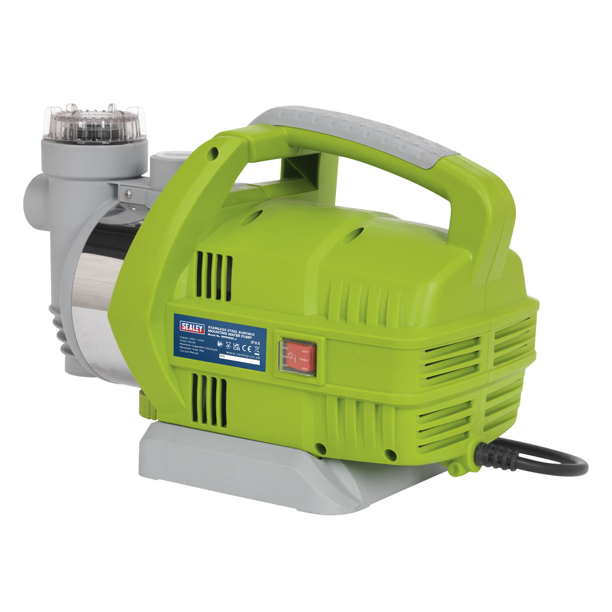 Sealey WPS062S Surface Mounting Water Pump Stainless Steel 55L/min 230V - additional view 6