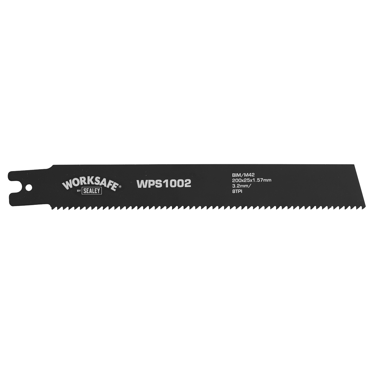Sealey WPS1002 Worksafe® Pipe Saw Blade 200 x 25 x 1.7mm 8tpi - Pack of 5 - additional view 2