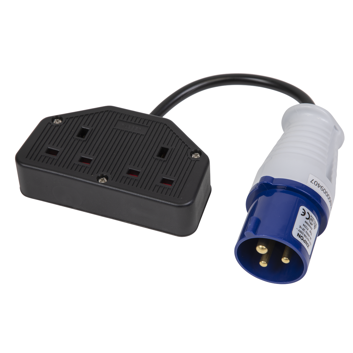 Sealey WPS16132 Twin Trailing Socket & Cable Set 16A/13A