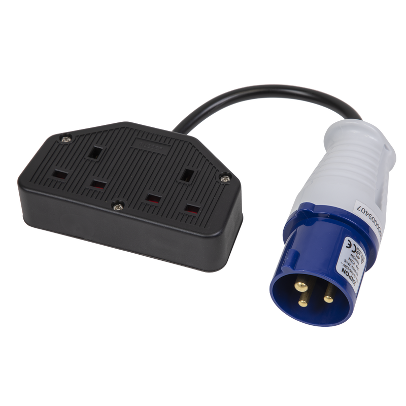 Sealey WPS16132 Twin Trailing Socket & Cable Set 16A/13A