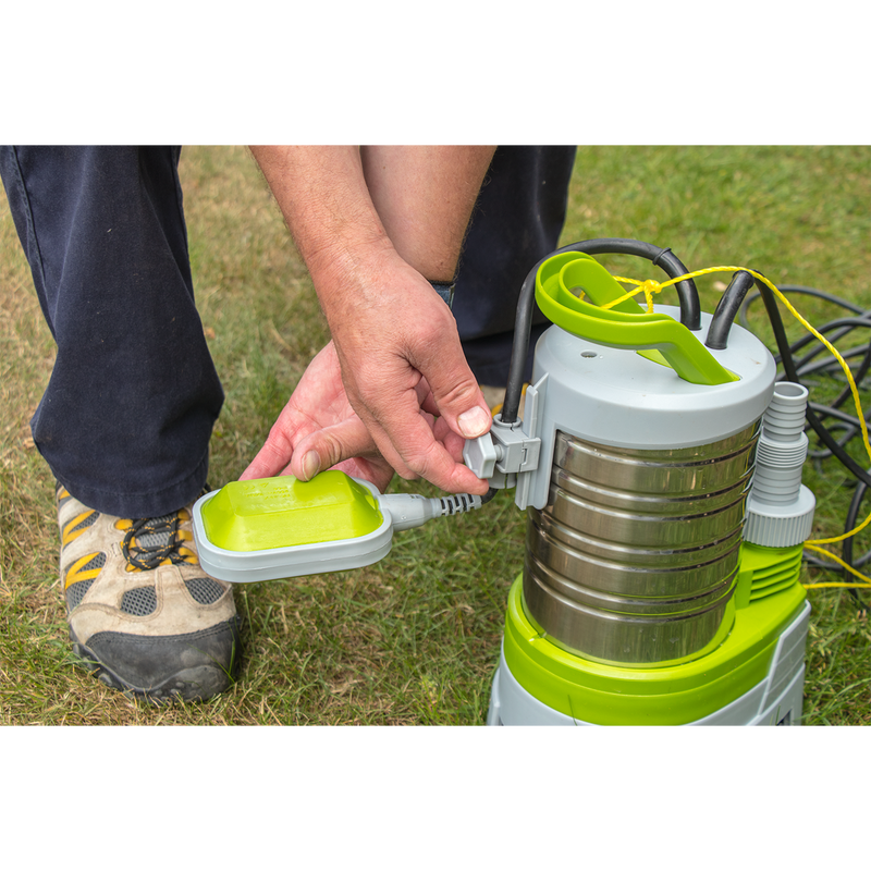 Sealey WPS225P Submersible Stainless Water Pump Automatic Dirty Water 225L/min 230V - additional view 4
