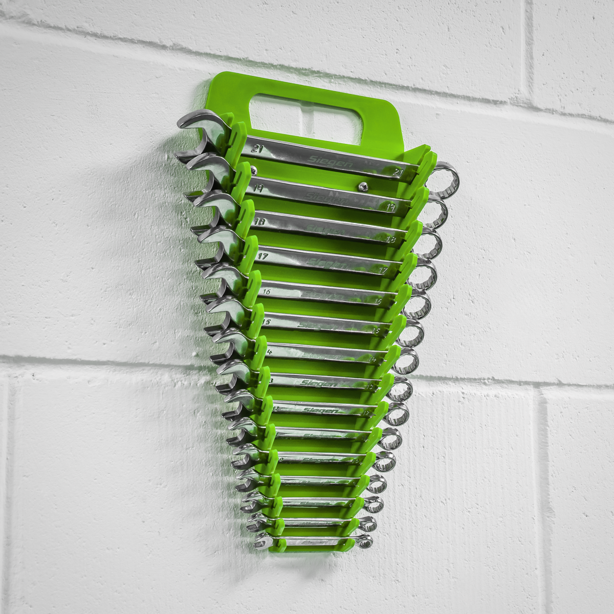 Sealey WR08HV Premier Spanner Rack Capacity 15 Spanners - Hi-Vis Green - additional view 11