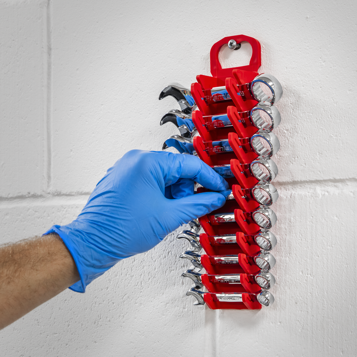 Sealey WR10 Premier Spanner Rack Capacity 10 Stubby Spanners - additional view 9