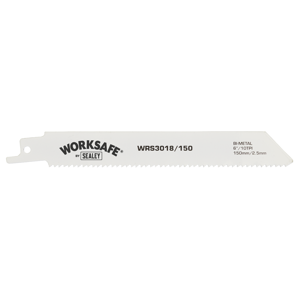 Sealey WRS3018/150 Worksafe® Reciprocating Saw Blade 150mm 10tpi - Pack of 5 - additional view 3
