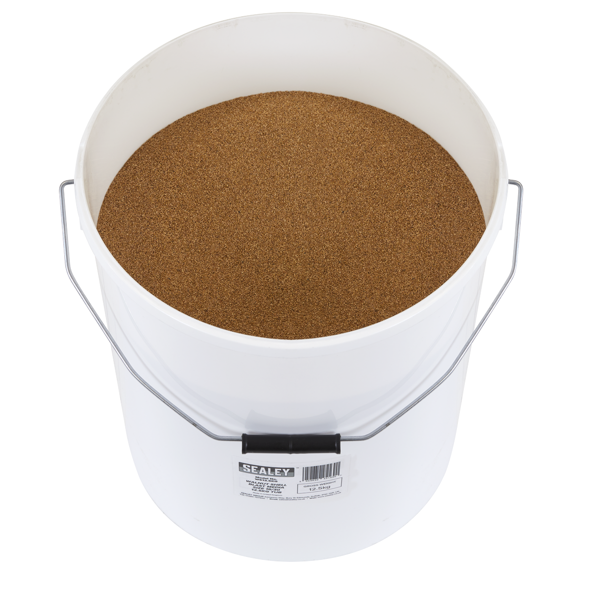 Sealey WS12.5KG Walnut Shell Blast Media - Size 16/30 - 12.5kg Tub - additional view 7