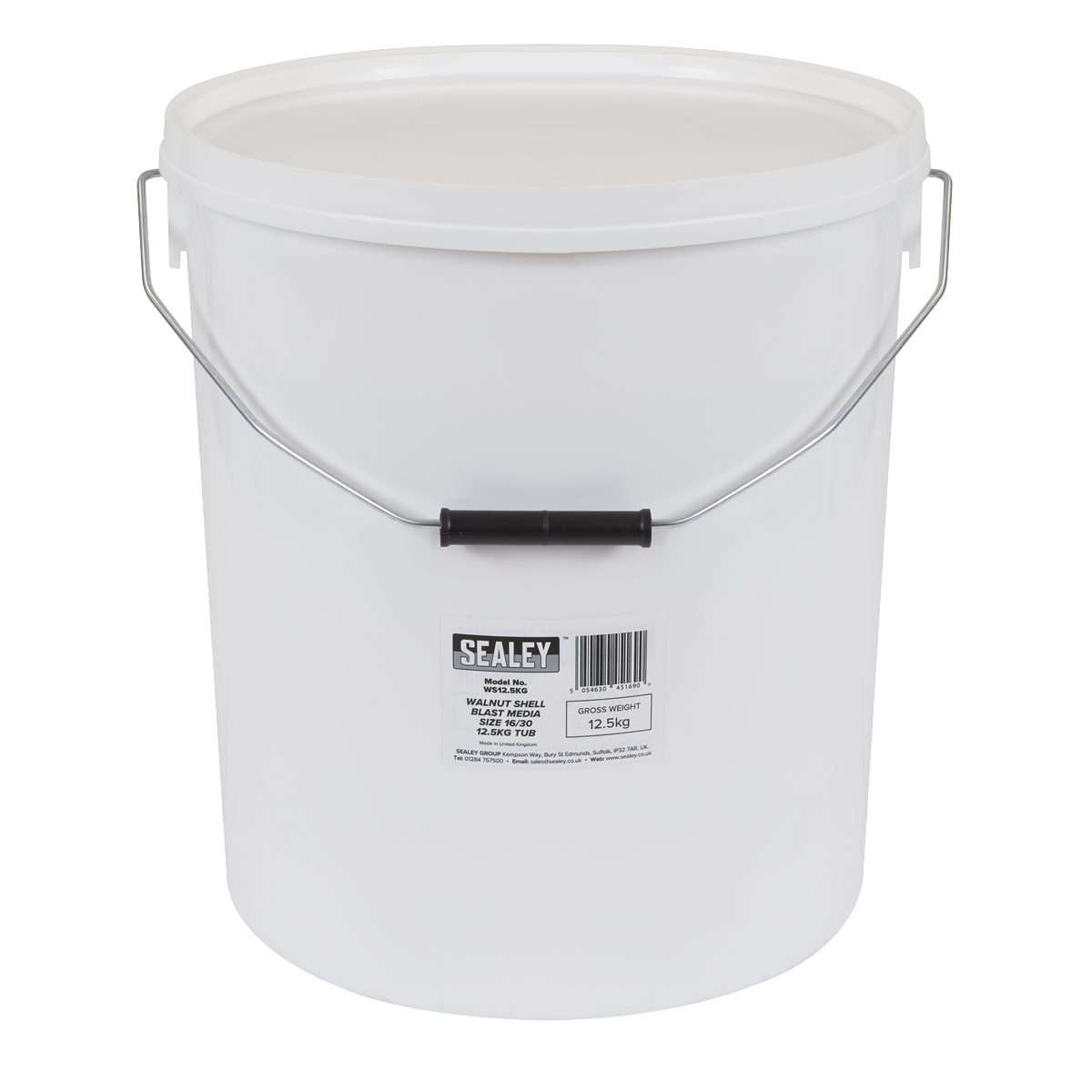 Sealey WS12.5KG Walnut Shell Blast Media - Size 16/30 - 12.5kg Tub - additional view 6