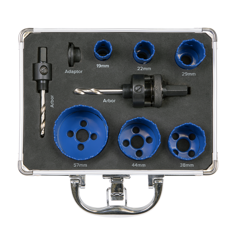 Sealey WSPHSK Plumber's Hole Saw Kit 9pc - additional view 5