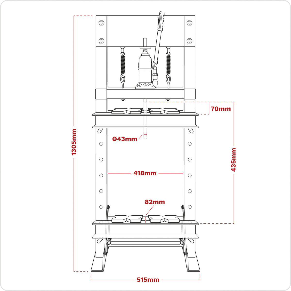 Sealey YK10ECF Hydraulic Floor Type Press 10 Tonne - additional view 7